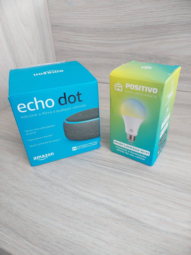 Echo Dot 3 Geração (alexa) + Lâmpada Inteligente