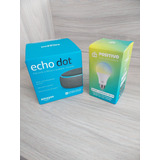 Echo Dot 3 Geração (alexa) + Lâmpada Inteligente