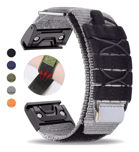 Correa Deportiva De Nylon Para Garmin Fenix 7 6x 6s 6 Pro 5x