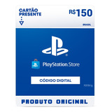 Cartão Card Playstation Store 150 Reais Psn Plus Ps4 Ps5 Br