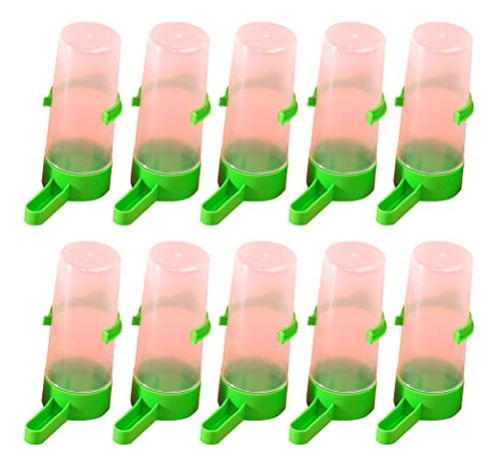 Popetpop 10pcs Dispensador De Agua Para Pájaros Para Jaula -