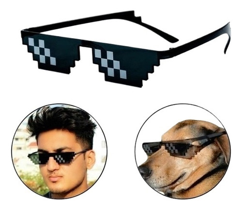 10 Unids 8 Bits Mosaico Pixelado Gamer MLG Gafas De Accesori