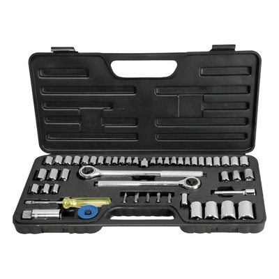 Juego De Dados Autocle 52 Pzs Con 2 Matracas Lion Tools 0034