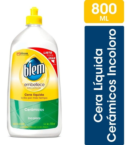 Cera Autobrillo Blem Incoloro X800cc