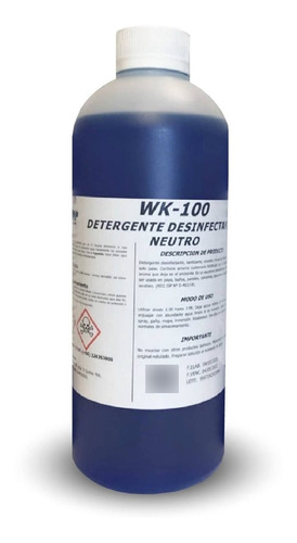 Desinfectante Neutro Wk-100 1 Litro Reg. Isp