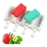 Molde Paletas Grande Clásica Helados Reposteria Rizada X4