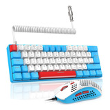 Combo Teclado Y Mouse Mecánicos Lexonelec T60pro 60% + Cable