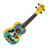 Ukulele Soprano Phx Personagens Disney Mickey Ou Frozen Cor Amarelo