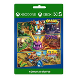 Pacote Triplo Crash + Spyro Xbox One E Series X/s 25 Dígitos