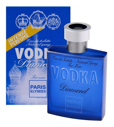 Kit Com 2 Vodka Diamond Paris Elysees Masc. 100 Ml Lacrado