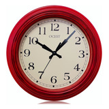 Ocest Reloj De Pared De Cocina Pequeo Color Rojo Retro De 9 