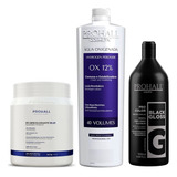 Po Descolorante Prohall + Ox + Matizador Black Platinum