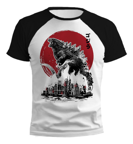 Remera Godzilla Attack Diseño Japones Ranglan
