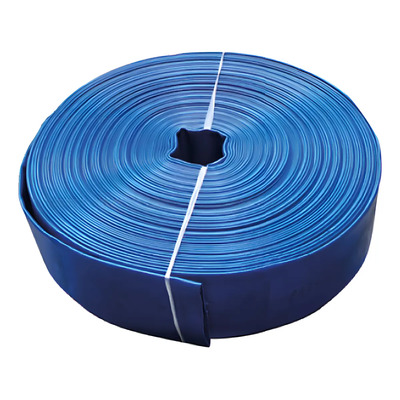 Manguera Plana De Lona Bombeo Riego Lay Flat 4 PuLG 100 Mts Color Azul | Meses sin interés