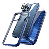 Funda + Protectores Pantalla Camara iPhone 13 Pro Max Azul