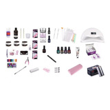 Kit Completo Manicure, Acrilicas,permanentes, Gel Lampara Uv