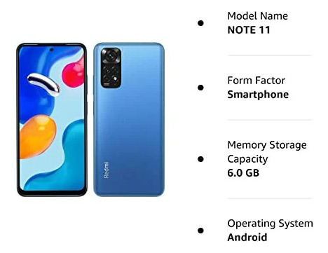 Xiaomi Redmi Note 11s 128gb 6 De Ram 108m Color Azul, Liberado De Fabrica Caja Original, Cable Original, Cargador Original, Funda Y Mica De Regalo