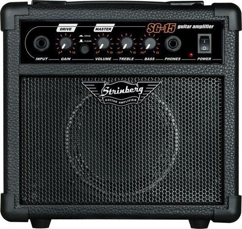 Cubo Amplificador Guitarra Strinberg Sg15 15w Rms Preto