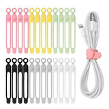 24 Pcs Ties De Silicona, Catcan Cables Eléctricos,