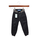 Pantalon Jogger Jean Elastizado Con Billitos Para Nena