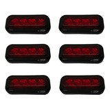 Kit Strobo Automotivo Vermelho 12v Viaturas Ambulância 6unid