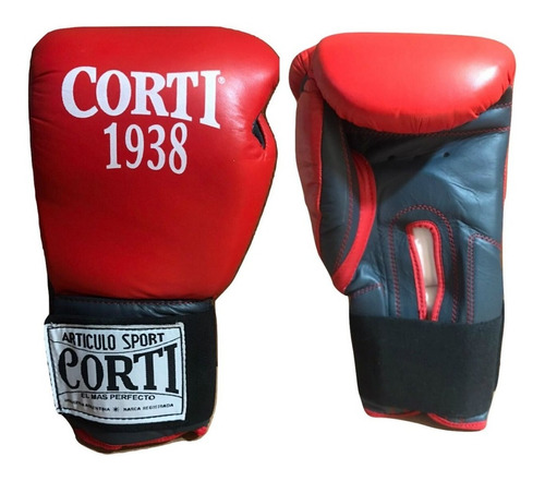 Guantes De Boxeo Corti 6oz De Cuero Para Practica Niños