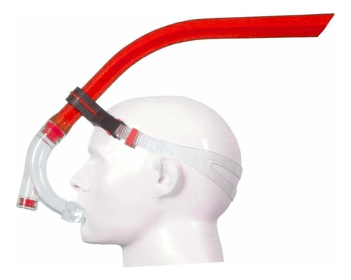 Snorkel Frontal Buceo Marfed Valvula Mascara Natacion Adulto Color Rojo