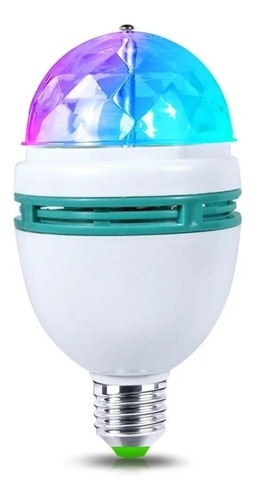 Ampolleta Led E27 Luces Colores Fiesta Giratoria Bola Disco