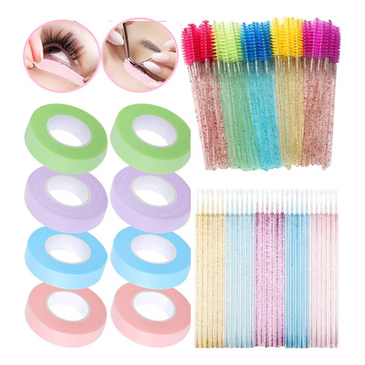 100 Microbrush+ 50 Cepillos Glitter+ 8 Cintas Lash Pestañas | MercadoLibre