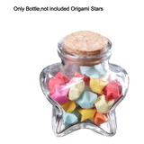 Botella De Vidrio Origami Stars, Frascos De Vidrio Con Forma