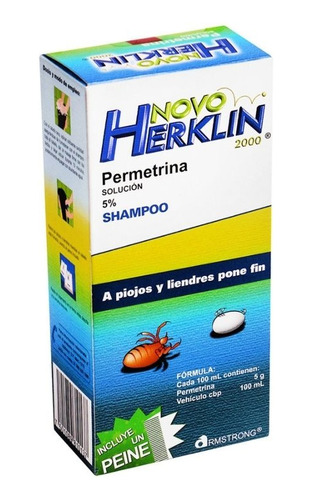 Herklin Novo Solución Piojos Liendres Comezón Cabeza 60 Ml