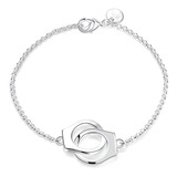 Pulsera Esposas Baño Plata 925 / Todojoyas