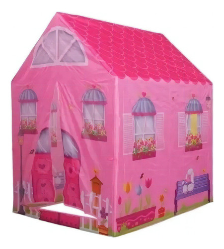 Pelotero Carpa Casita Castillo Infantil Princesa Color Rosa