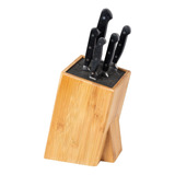 Bloque De Cuchillos De Bambú Para Almacenamiento De Cocina C