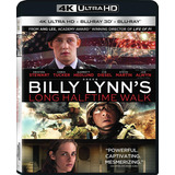 Billy Lynn's Long Halftime Walk 4k Uhd + Bluray + Bluray 3d 