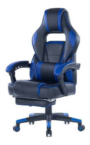 Silla Gamer Personalizada Capitan America Marvel Color Azul Material Del Tapizado Cuero Sintético