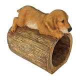 Diseño Toscano Golden Retriever Puppy Dog Gutter Guardian B