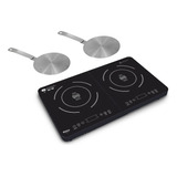 Cooktop 2 Bocas Indução Philco Pct20p 127v + 2 Adap. Indução