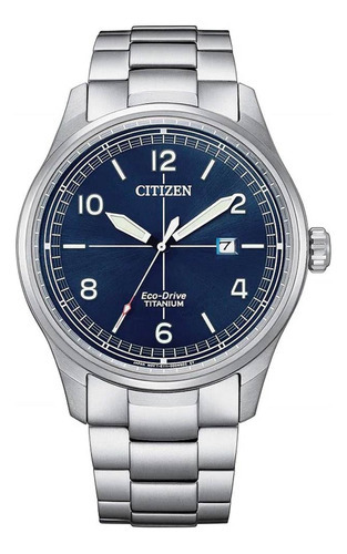 Reloj Citizen Titanium Analog Para Hombre De Acero Bm757080l