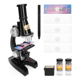 Kit De Microscopio Led Para Niños, 450x, Educativo, Para Pri