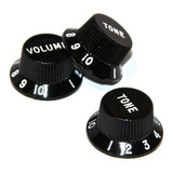 Knob Guitarra Strato Preto 3 Peças - Phx 