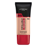 Base De Maquillaje Loreal Paris Infalible Tono 102 30ml