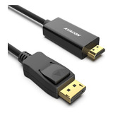 Cable 4k Displayport A Hdmi De 6 Pies Chapado En Oro, Uni-di