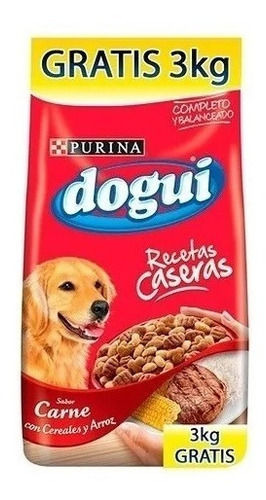 Dogui Carne Cereales Y Arroz 21kg + 3kg De Regalo. Envios