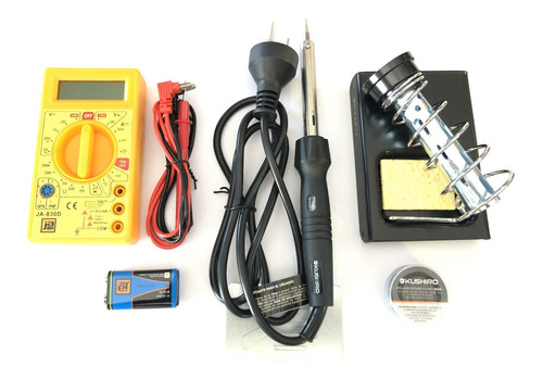 Kit De Electronica - Soldador - Tester - Soporte - Estaño - 