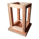 10 Farol Madera Eucaliptus Fanal Porta Vela Centro De Mesa