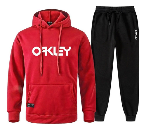 Conjunto De Kit Moletom + Calça De Frio Casaco Okly Promoção