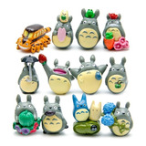 Set 12 Figuras De Mi Vecino Totoro De 1.7 A 3.5cm De Altura 