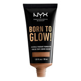 Base De Maquillaje Nyx Professional Makeup Born To Glow True Beige Born To Glow Tono 16 Mahogany - 20ml 100g