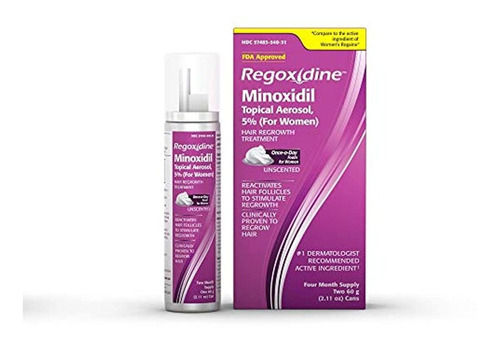 Regoxidine - Espuma De Minoxidil 5% Para Mujer Ayuda A Resta